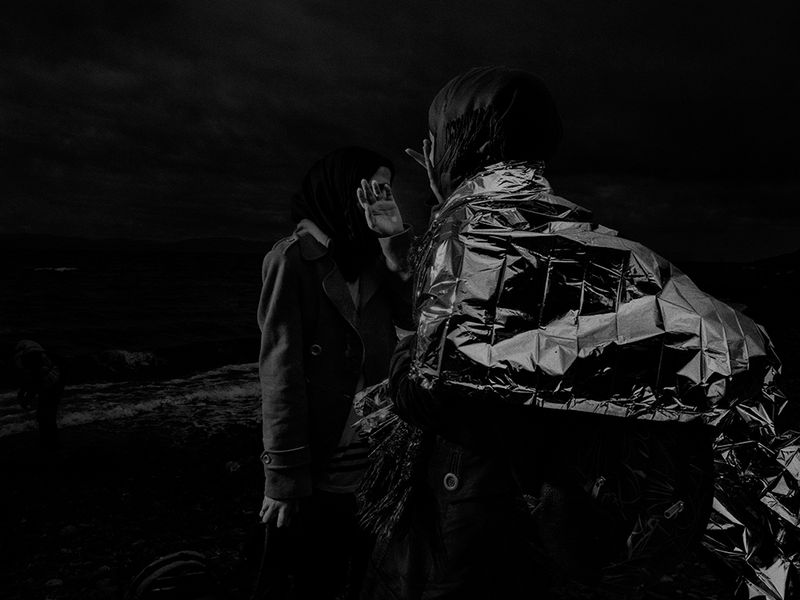 © Alex Majoli / Magnum Photos. Greece, Lesbos, 2015, Scene #0302. Northern shores of Lesbos island.