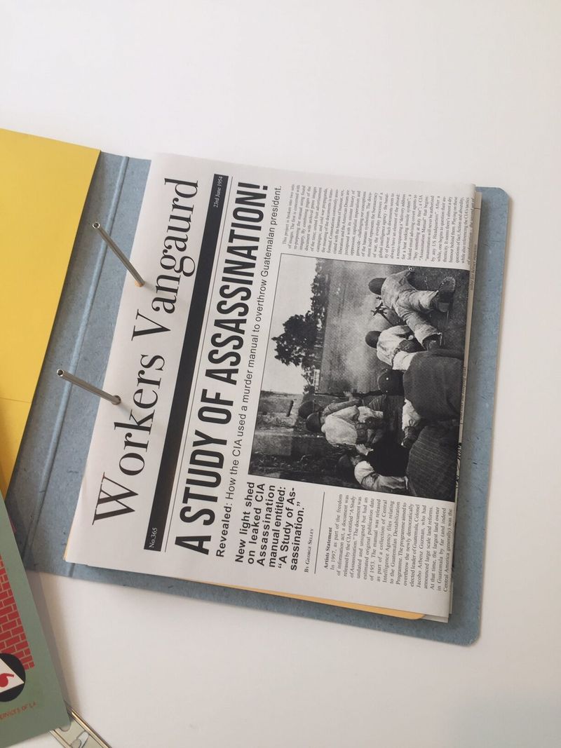 © George Selley, spread from the book A Study of Assassination