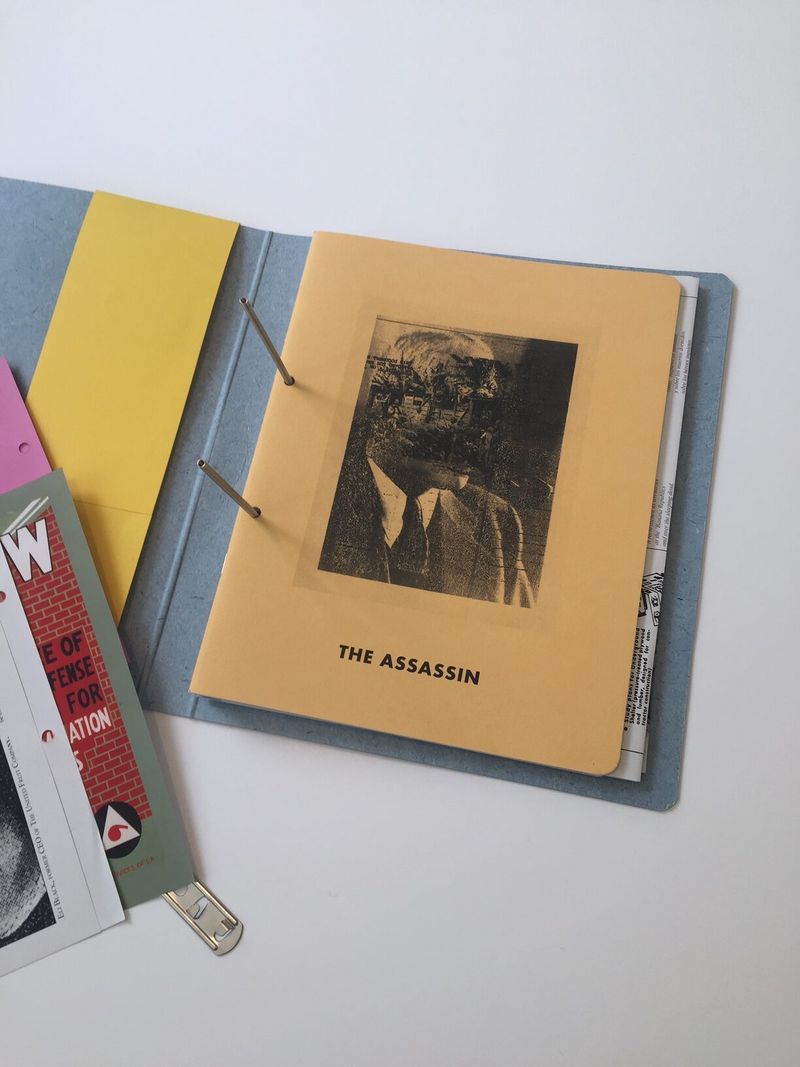 © George Selley, spread from the book A Study of Assassination