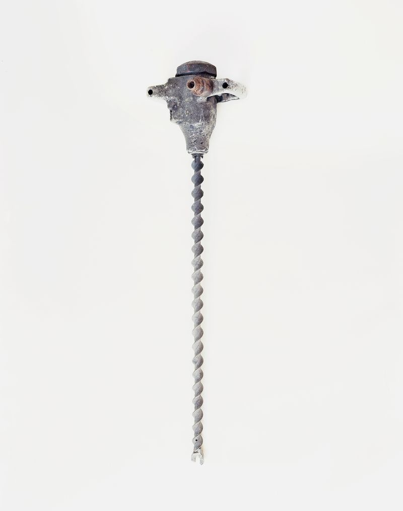 © Daniel Kovalovszky - A Böhring drill of the period which the prisoners used in the mine in Csolnok. Csolnok, Hungary 2017.
