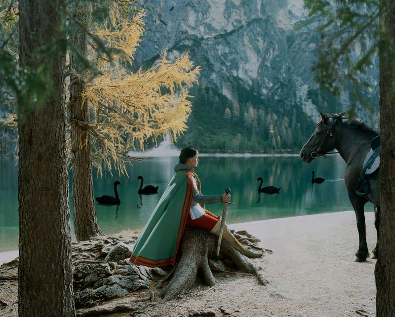 © Helena Blomqvist - "Lago di Braies", 100x124 cm, 2019.