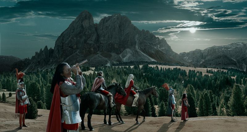 © Helena Blomqvist - "Pale Mountains", 100x187 cm, 2019.