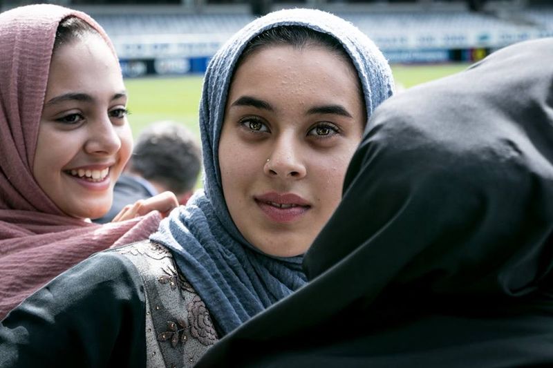 © Serena Stevenson - Young women gather during the memorial.