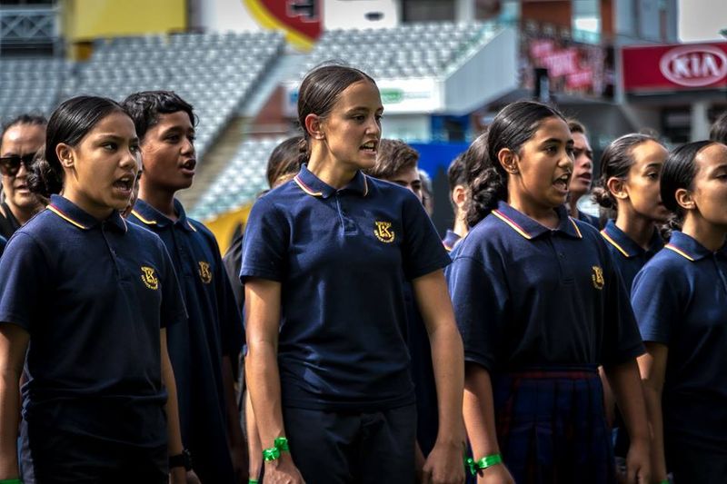 © Serena Stevenson - Young Maori women sing for the loss of the Christchurch Tragedy.