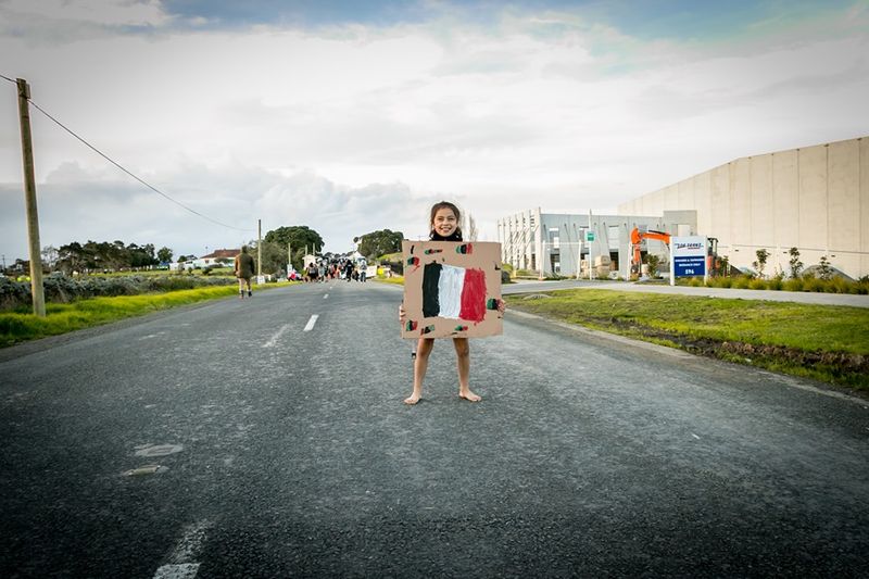 © Serena Stevenson - A home made Tino flag.