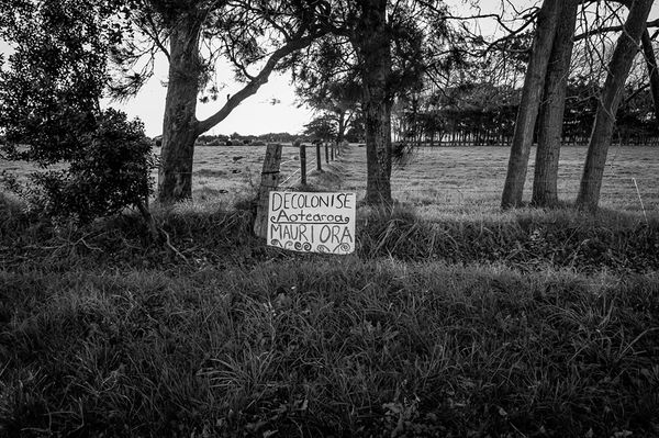 © Serena Stevenson - Signage as we enter the site