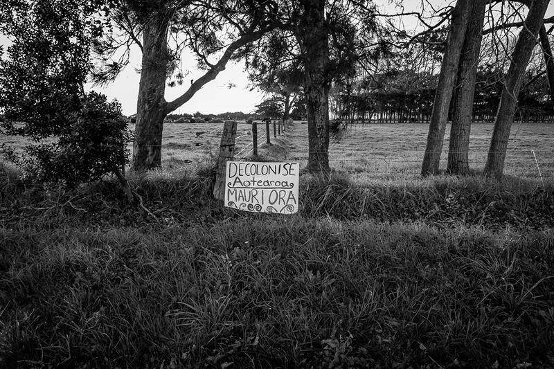 © Serena Stevenson - Signage as we enter the site