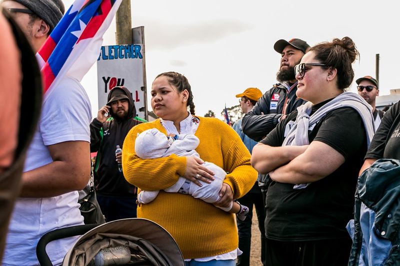 © Serena Stevenson - Many ages stayed on the land, during some of the harshest Auckland winter weather.