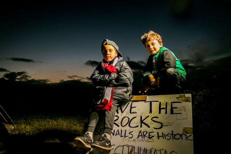 © Serena Stevenson - Our tamariki (children) during sunset.