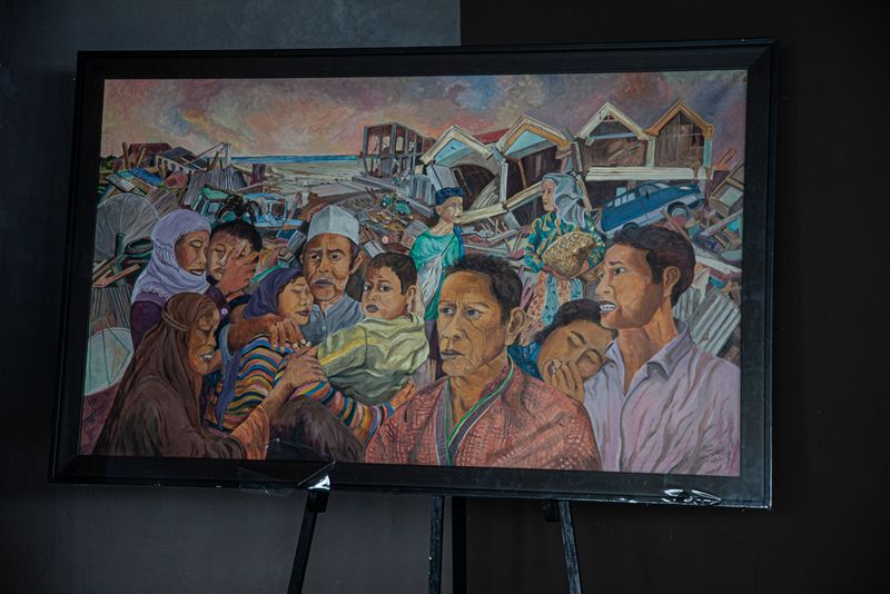 © András Polgár - 05. Local painter's work, which tells the story of the earthquake and the tsunami.