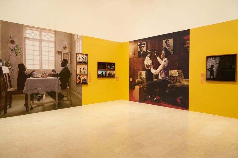 Installation view of Hero, Father, Friend by Carlos Idun-Tawiah at Triennale Milano © Deloitte's Photo Grant