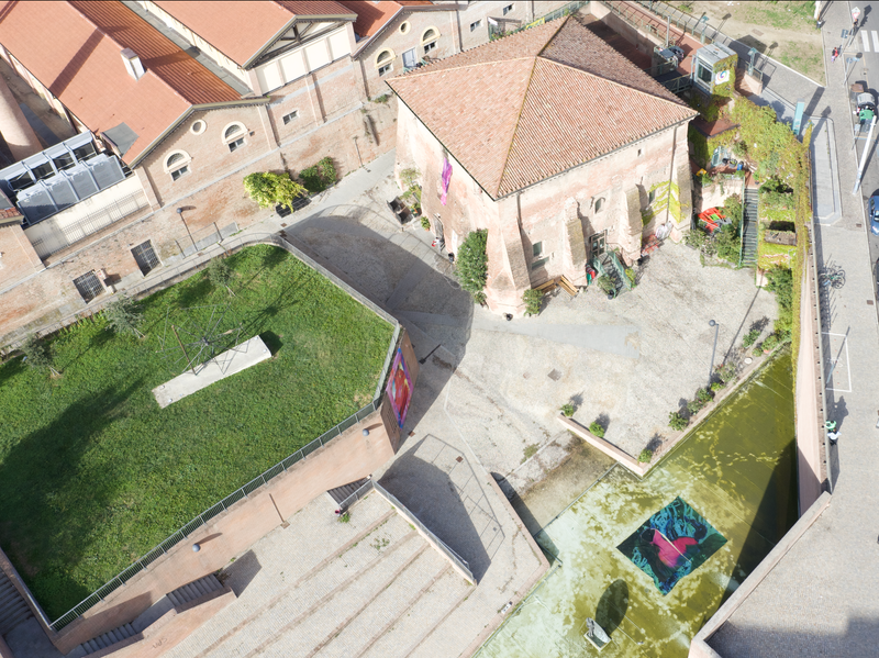 A view of Neuromantic external exhibition at Cassero LGBTI+ Club for PhMuseum Days 2022 © Ana Vallejo / PhMuseum