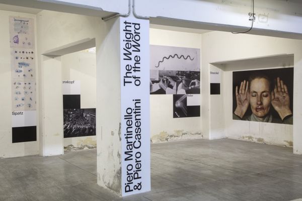 Installation shot from The Weight of the Word during PhMuseum Days 2022 © Martinello and Casentini / PhMuseum
