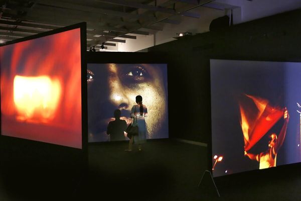 © Laura El-Tantawy, multi-channels video installation at The Photographers' Gallery for the Deutsche Börse Prize.