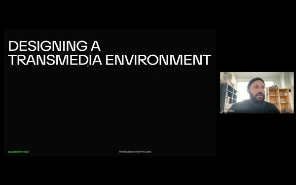 Screenshot from a Seminar by Salvatore Vitale, MEDIAE 2024/25