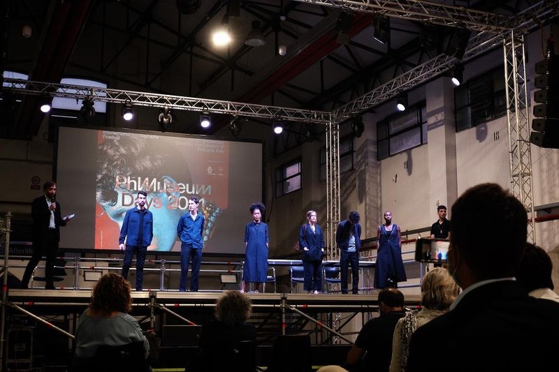 PhMuseum Director's Giuseppe Oliverio presents the festival during the opening ceremony © PhMuseum