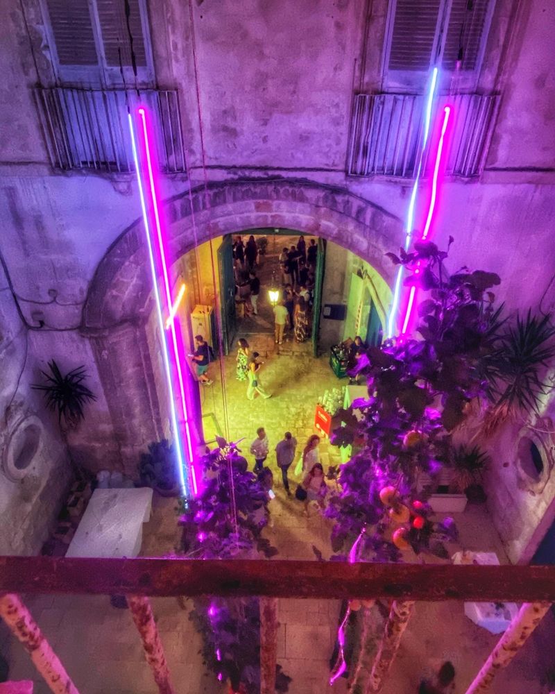 View of a light installation during the 2022's festival edition © Paolo Gimmi