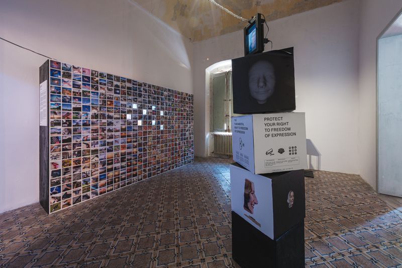 Installation view of Marcel Top's exhibition Sara Hodges at PhEST 2022 © Pippo Lacitignola