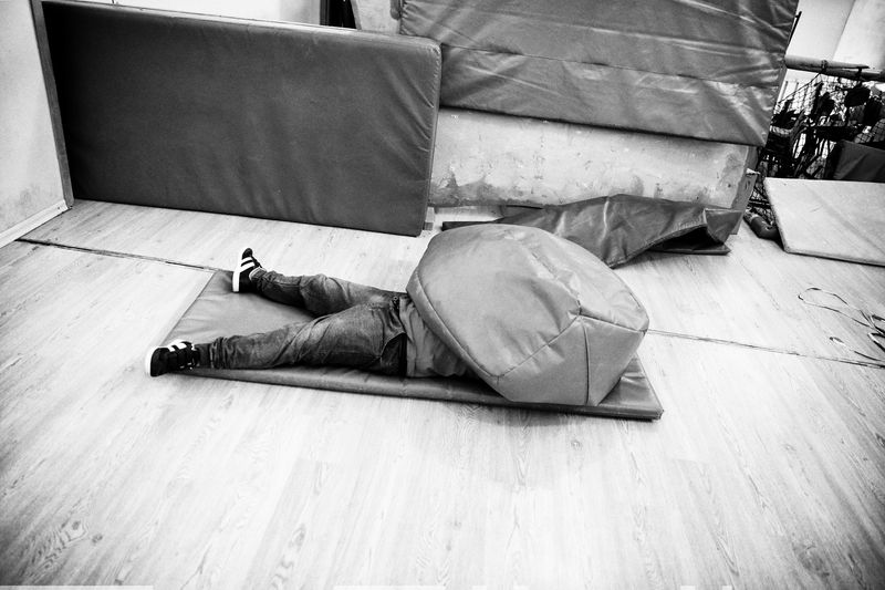 © BARBARA ZANON - Michele at school during the gym