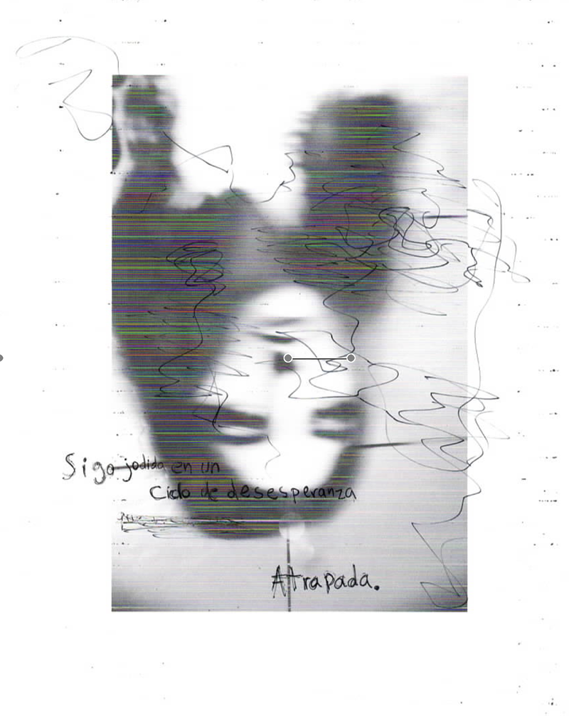 © Cristina - Translation: "I'm still fucked in a cycle of hopelessness"