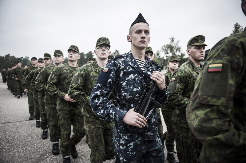 © Mattia Vacca - Soldiers marching inside Rukla’s base.