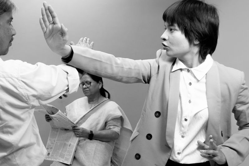 © Akanksha Pandey - Fighting patriarchy, protecting mother, all while looking like a man.