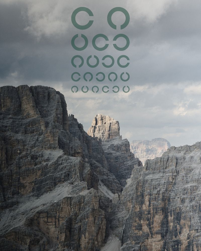 © Giorgia Dal Molin - Vallon Bianco with the optometric test for measuring perceived contrast