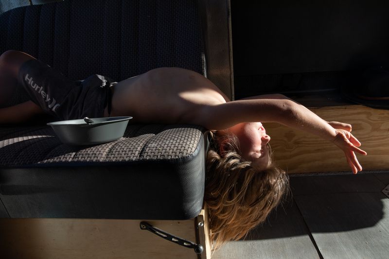 © Sofia Aldinio - Alfonso Boyd in his mobile home.