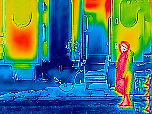 © ROGER GRASAS - The «Rossiya» train about to leave from Yaroslavsky station in Moscow for the Trans-Siberian route