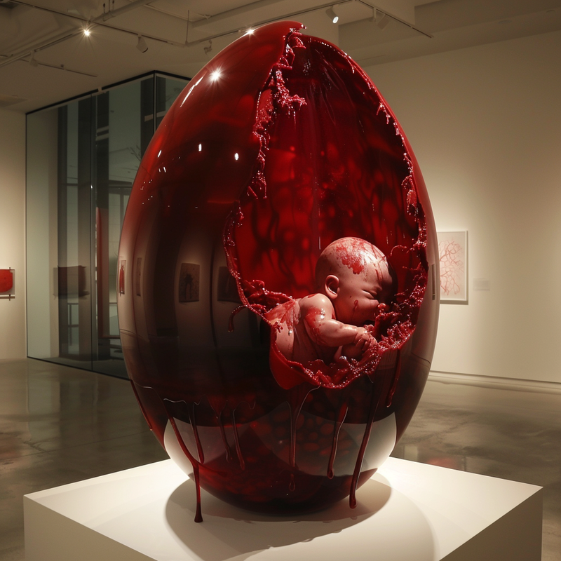 © Alina Gross - Image from the Birth of mother AI photography project