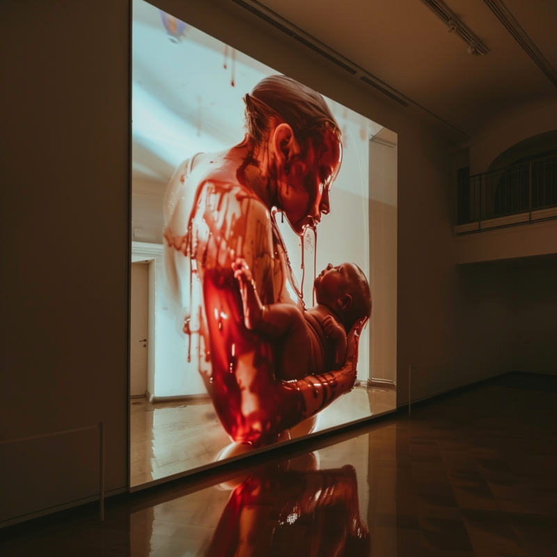 © Alina Gross - Image from the Birth of mother AI photography project