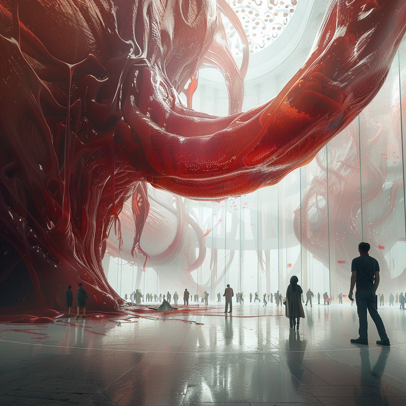 © Alina Gross - Image from the Birth of mother AI photography project