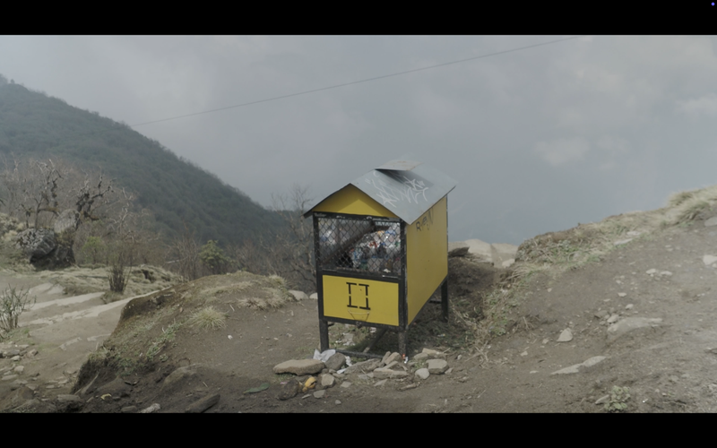 © Harry Oliver - Still of a bin at 3700m from 'future archaeologies' documentary WIP (link at bottom of application)