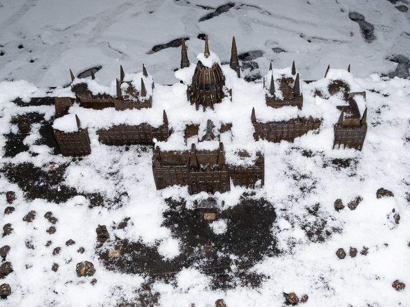 © Michal Adamski - Budapest. Scale model of the Parliament building.