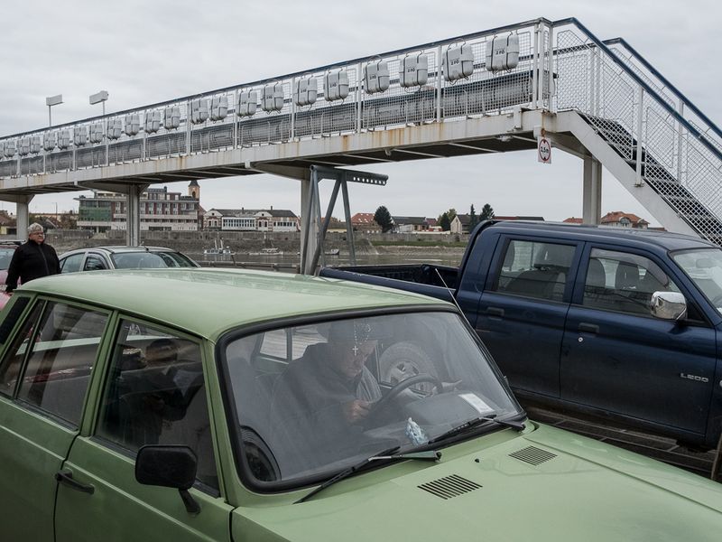 © Michal Adamski - Mohacs. A Danube ferry crossing.