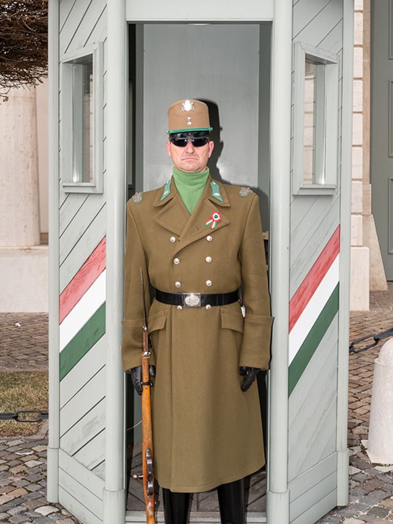 © Michal Adamski - Budapest. A guard at the Presidential Palace.