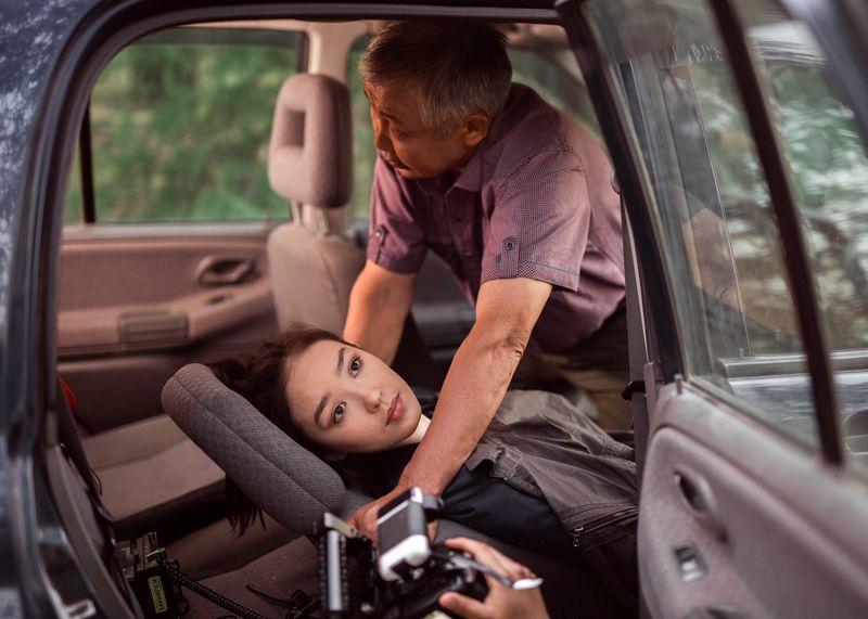 © Alexey Vasilyev - Violetta Khristoforova in the main role of the mystical drama "The Cursed Land".