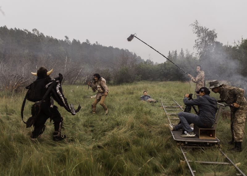 © Alexey Vasilyev - Shooting melee of the main positive characters in fairy tale "The Old Beyberikeen" with the abaahy evil spirit.