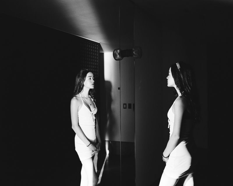 © yvonne venegas - Lia in mirror, 2022 Digitized 6x7 Negative