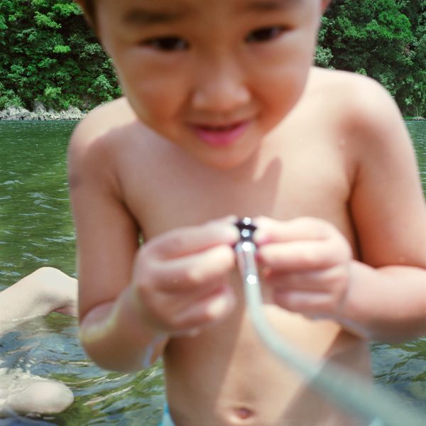 © Takako Kido - Taiyo made his self-portrait.