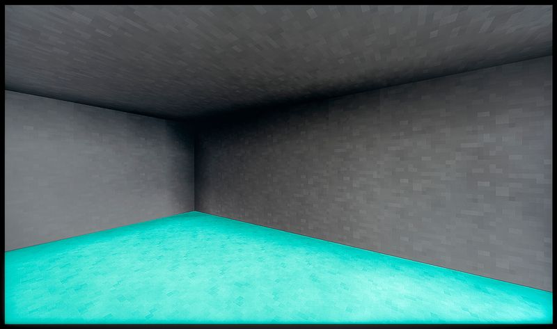 © Austin Irving - His Minecraft, No. 5, 2023 - 4×5 Color Negative – Archival Lightjet Print on Dibond - 50×84 in