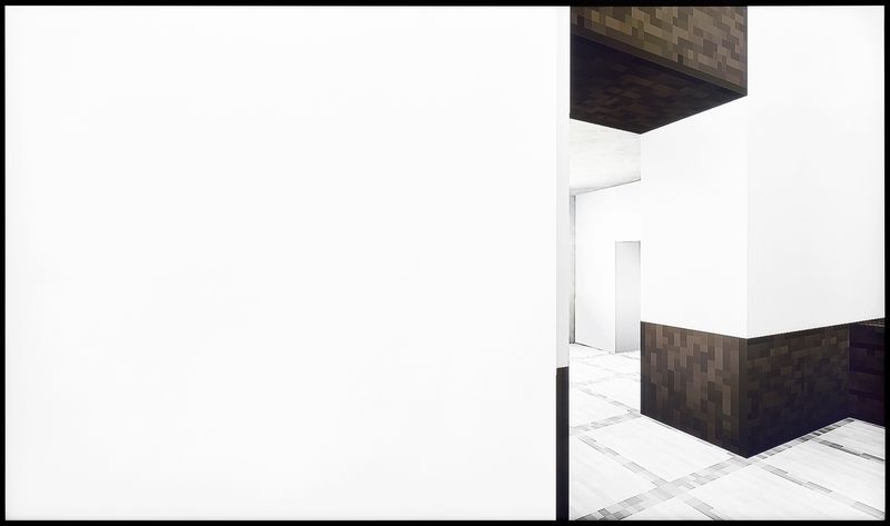 © Austin Irving - His Minecraft, No. 1, 2022 - 4×5 Color Negative – Archival Lightjet Print on Dibond - 50×84 in