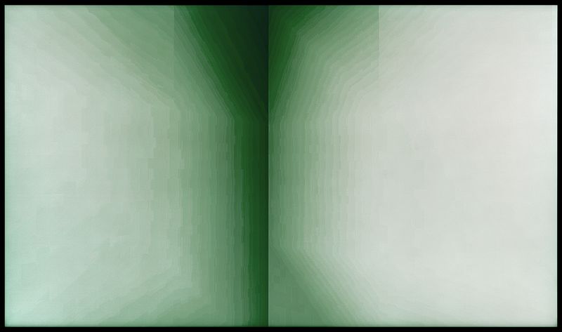 © Austin Irving - His Minecraft, No. 10, 2023 - 4×5 Color Negative – Archival Lightjet Print on Dibond - 50×84 in
