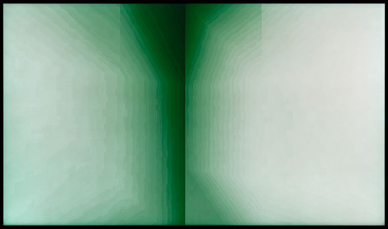 © Austin Irving - His Minecraft, No. 10, 2023 - 4×5 Color Negative – Archival Lightjet Print on Dibond - 50×84 in