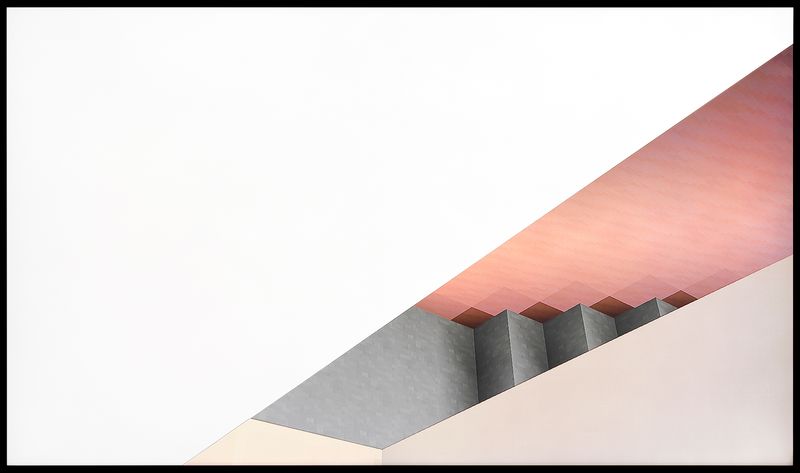 © Austin Irving - His Minecraft, No. 11, 2023 - 4×5 Color Negative – Archival Lightjet Print on Dibond - 50×84 in