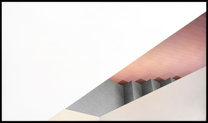 © Austin Irving - His Minecraft, No. 11, 2023 - 4×5 Color Negative – Archival Lightjet Print on Dibond - 50×84 in