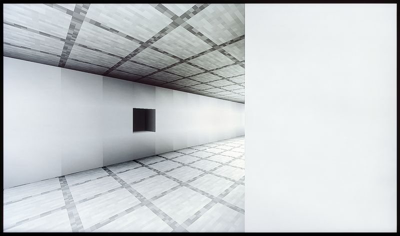 © Austin Irving - His Minecraft, No. 4, 2023 - 4×5 Color Negative – Archival Lightjet Print on Dibond - 50×84 in