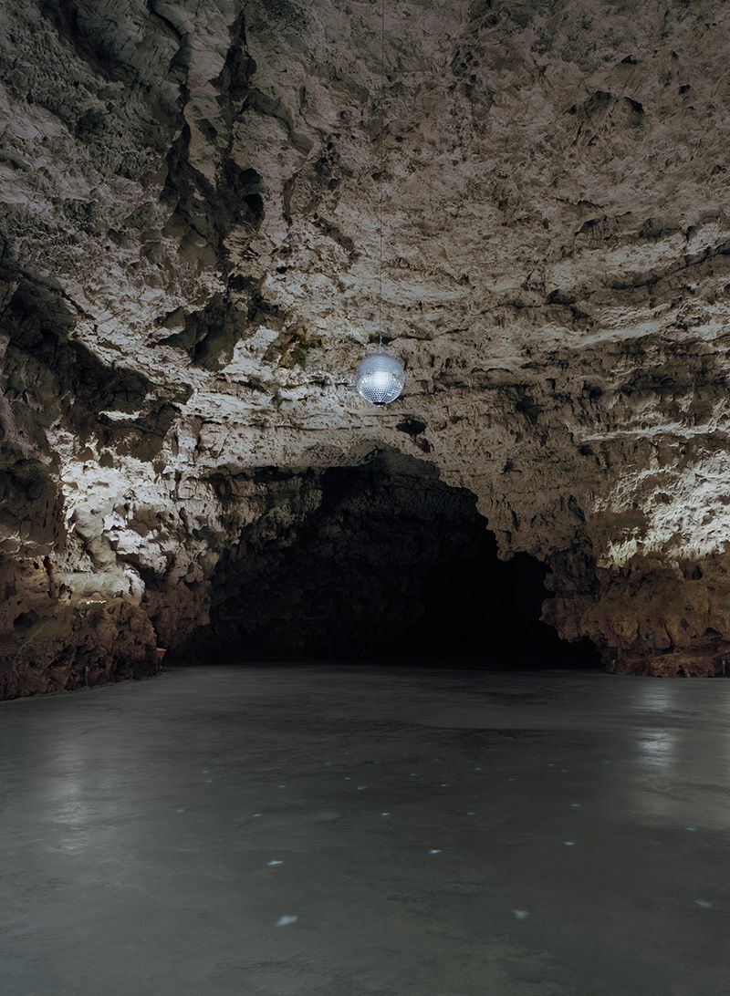 © Austin Irving - Disco Ball, Meramec Caverns, Sullivan, Missouri, USA, 2019 – 4×5 Color Negative – Archival Lightjet Print on Dibond
