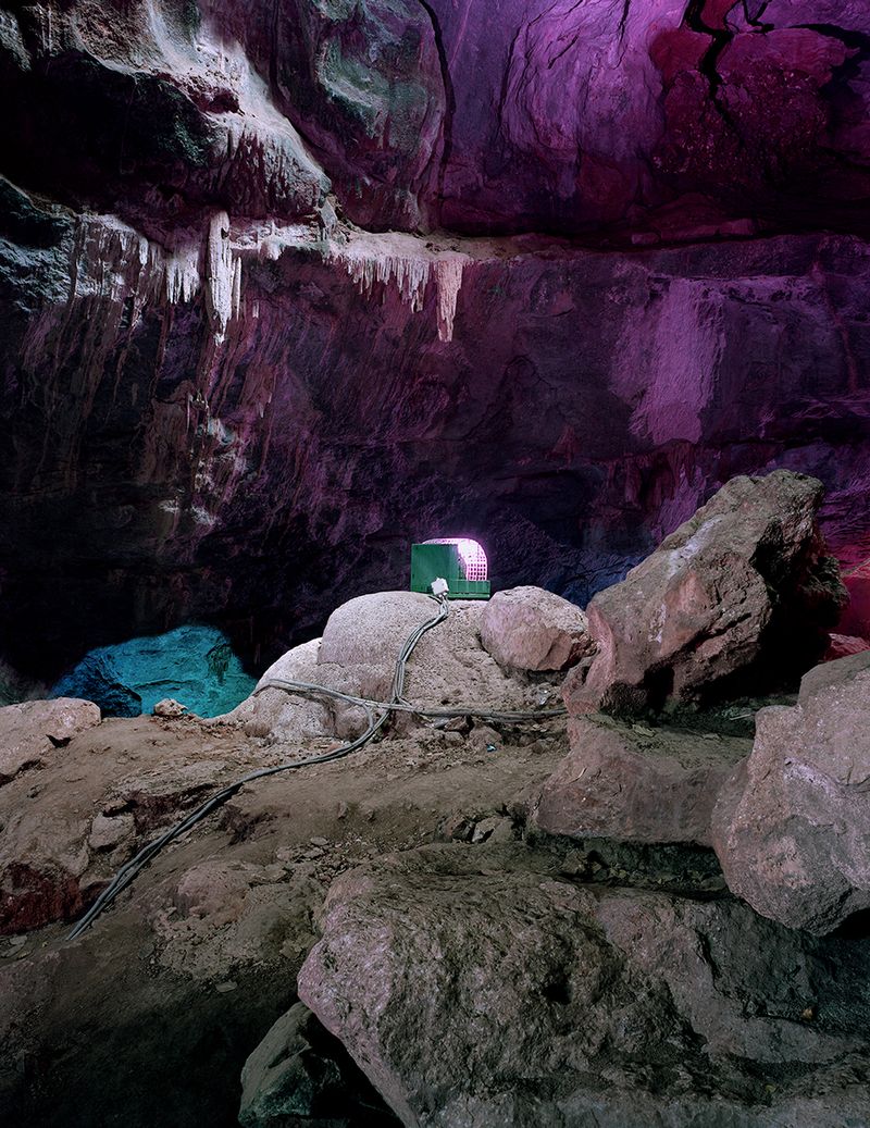© Austin Irving - Light Source, Borra Cave, Andhra Pradesh, India, 2017 – 4×5 Color Negative – Archival Lightjet Print on Dibond