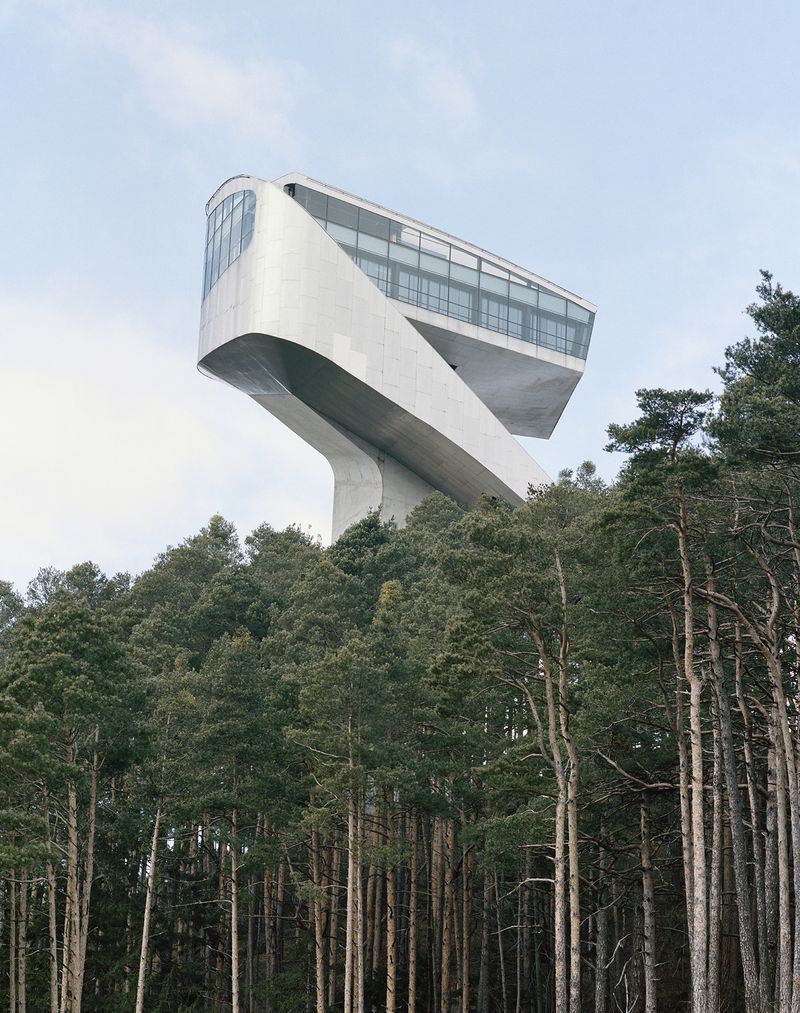 © Nicolò Panzeri & Mattia Micheli - The Bergisel ski jump tower. Innsbruck, Austria, 2020.